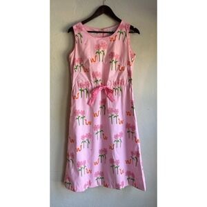 Vintage 60s 70s Vested Gentress Shift Dress 10 Novelty Hand Screened Print Rare